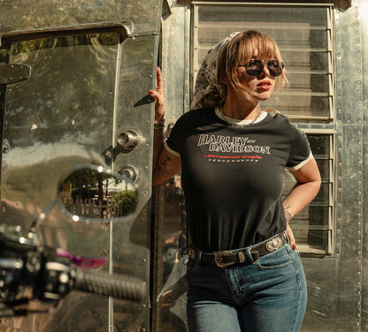 T-shirt à col rond Screamin' Eagle Drop H pour femme - 96331-26vw