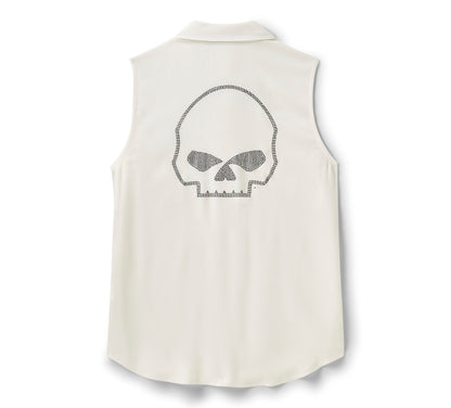 Débardeur tissé sans manches Willie G Bling pour femme - 96352-26VW