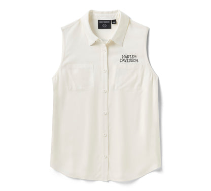 Débardeur tissé sans manches Willie G Bling pour femme - 96352-26VW