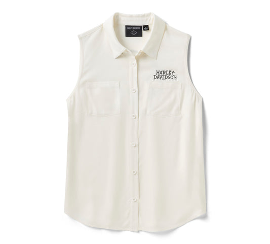 Débardeur tissé sans manches Willie G Bling pour femme - 96352-26VW