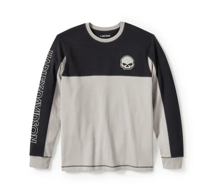 T-shirt à manches longues Willie G Sk**l pour homme – 96372-25VM