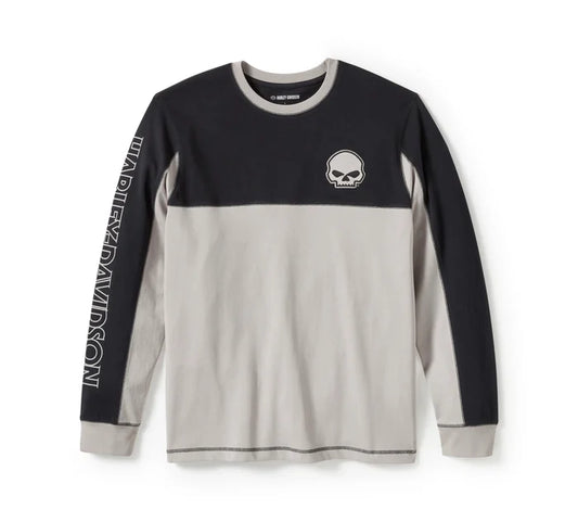 T-shirt à manches longues Willie G Sk**l pour homme – 96372-25VM