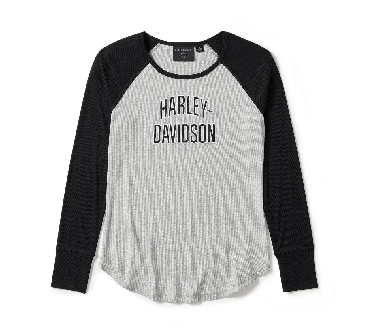 T-Shirt Raglan à Manches Longues Essential Arched Font Pour Femme - 96429-25vw