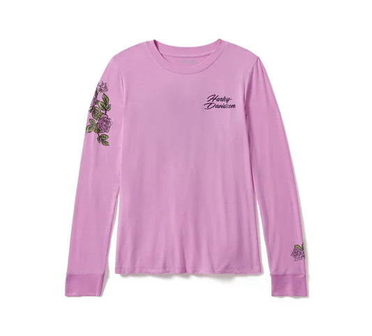 Haut à manches longues Rose & Thorn Bling pour femme - 96436-25VW