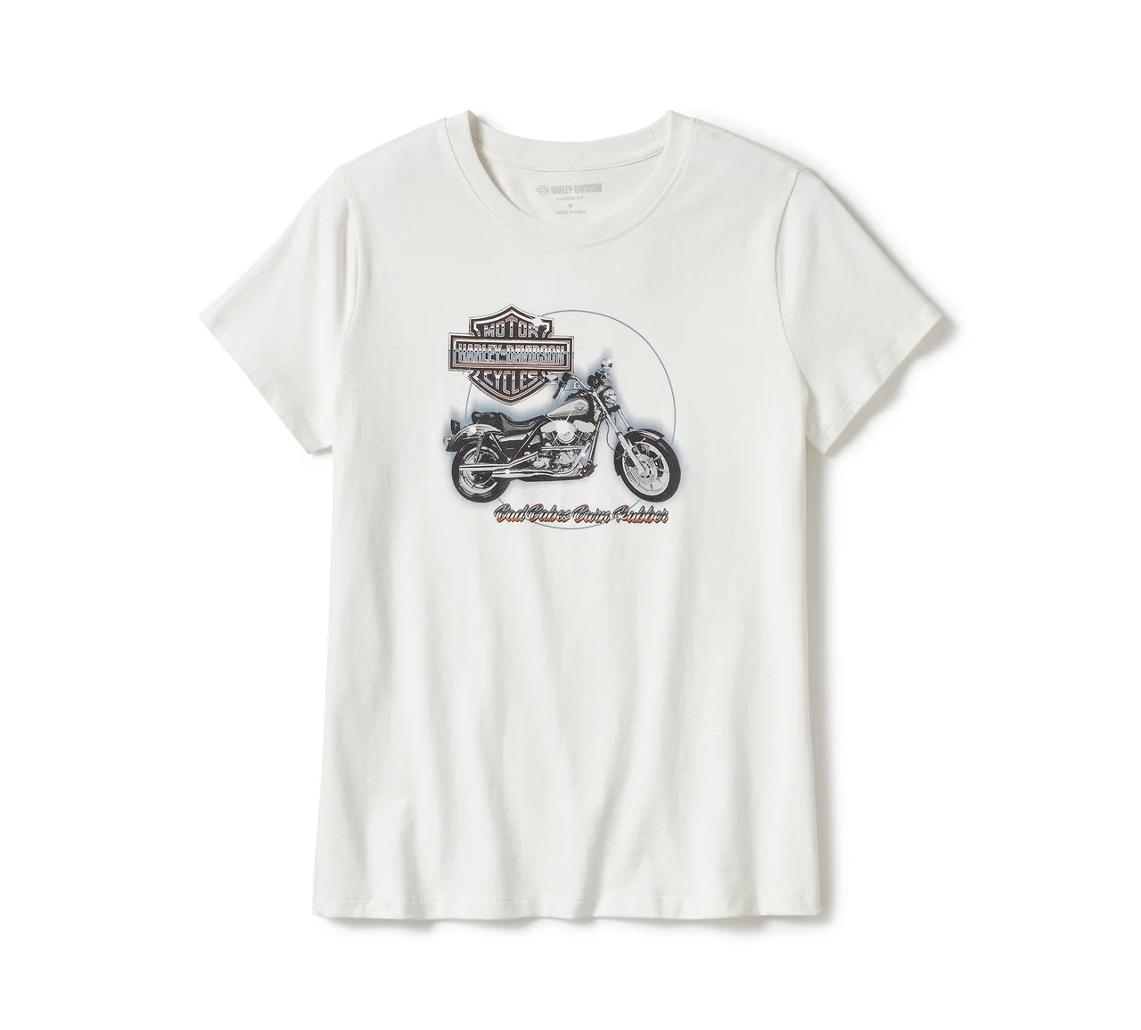 T-SHIRT GRAPHIQUE À COL ROND IRON PRIDE POUR FEMME - 96452-25VW