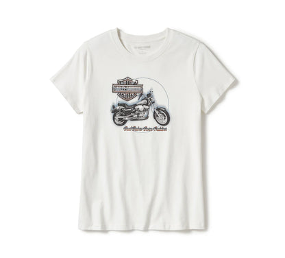 T-SHIRT GRAPHIQUE À COL ROND IRON PRIDE POUR FEMME - 96452-25VW