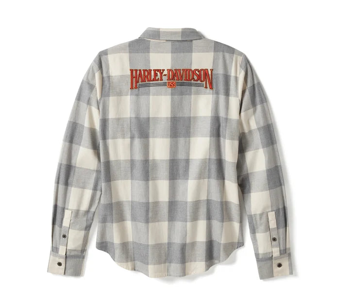 Chemise à manches longues à carreaux Heritage pour femme - 96462-25VW
