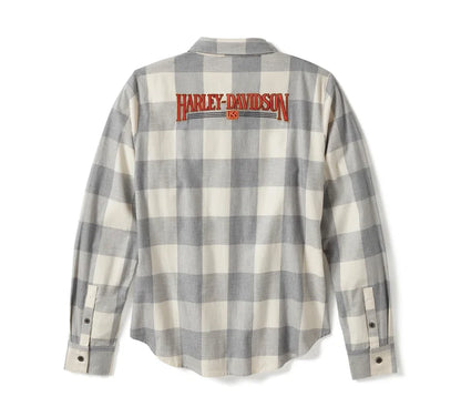 Chemise à manches longues à carreaux Heritage pour femme - 96462-25VW