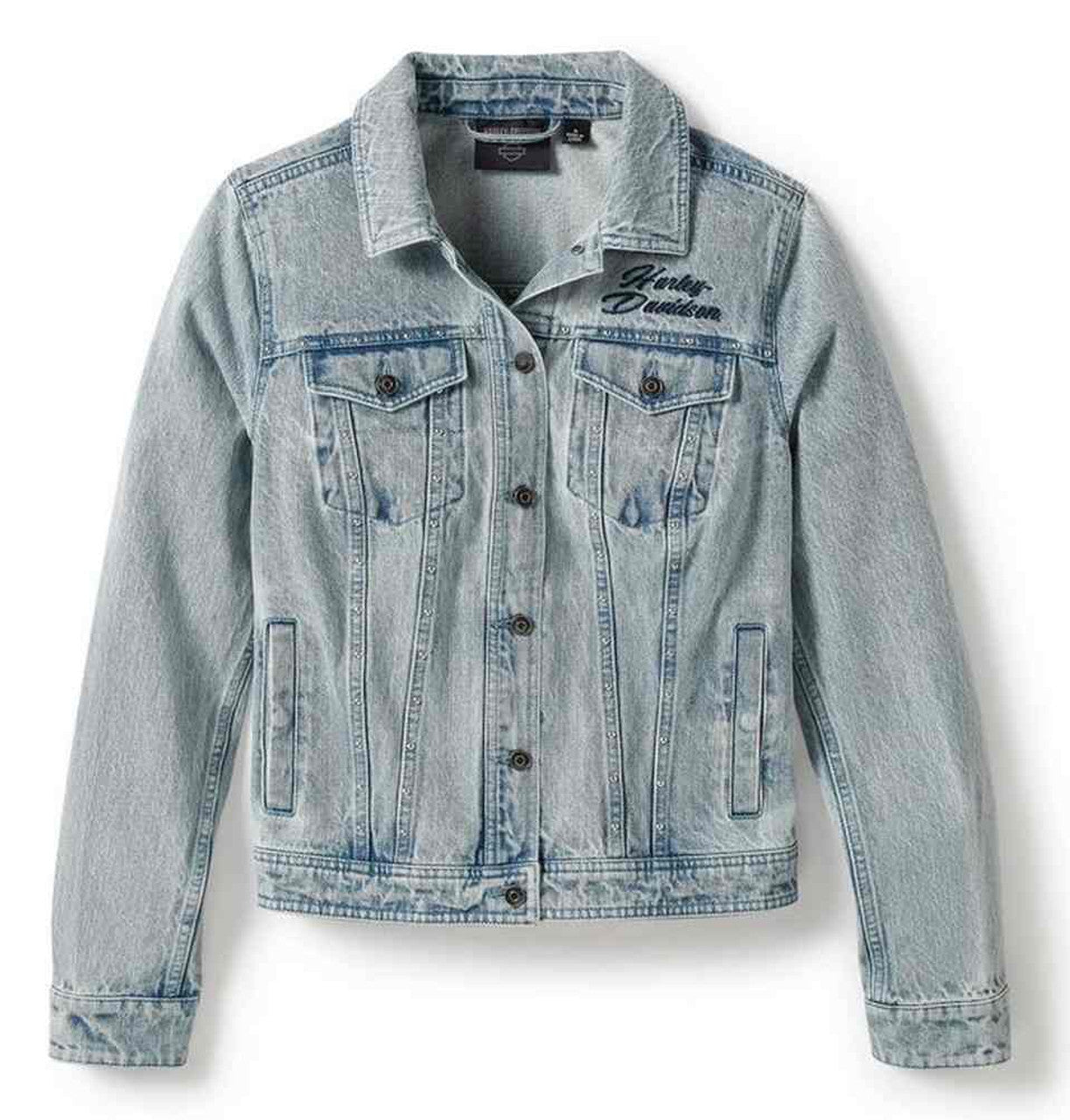 Veste en jean H-D® Rose & Thorn Bling pour femme - 96465-25VW