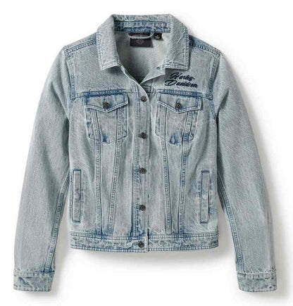 Veste en jean H-D® Rose & Thorn Bling pour femme - 96465-25VW