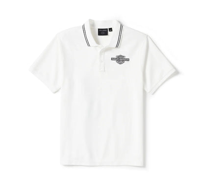 Polo piqué uni B&S pour homme - 96484-25VM