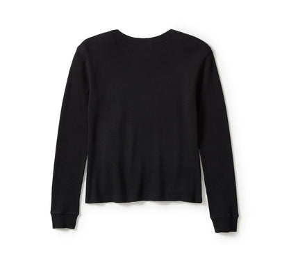 Chandail à manches longues en maille gaufrée Eagle pour femme - 96531-25VW