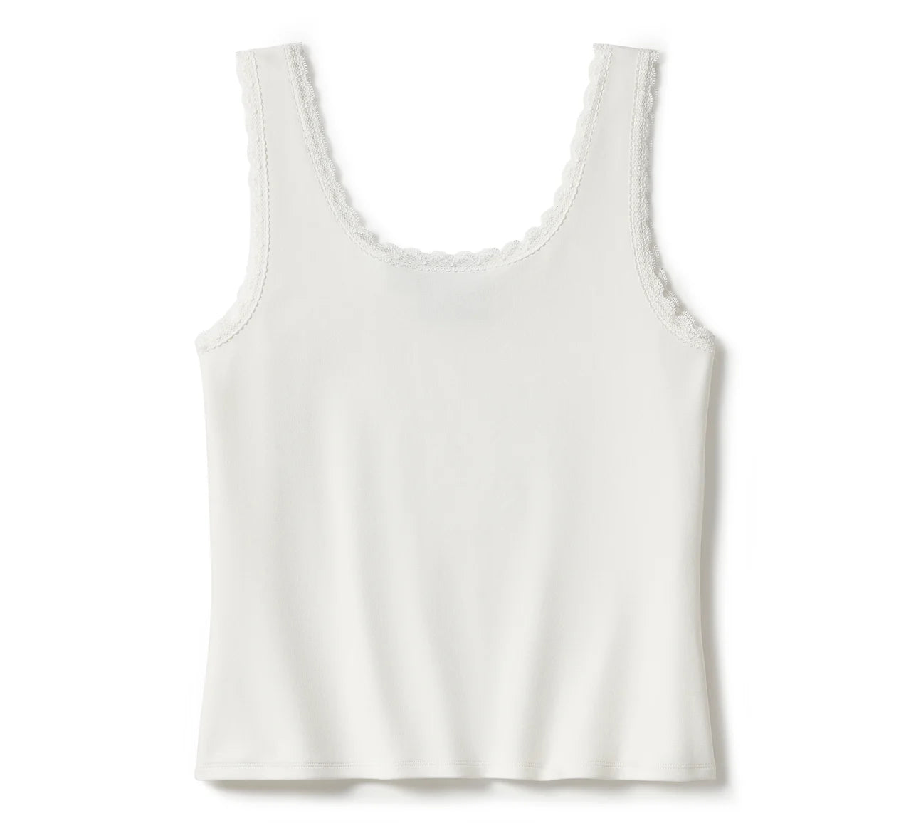 Débardeur essentiel pour femme avec bordure en dentelle et strass - 96541-25VW