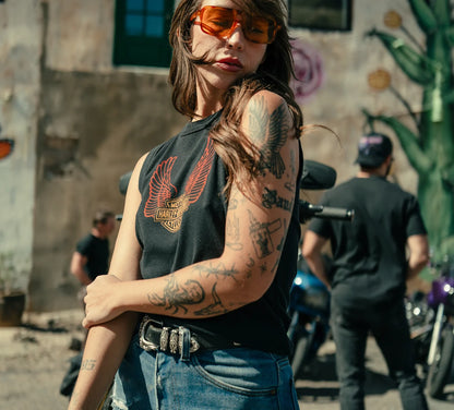 Débardeur côtelé Chrome Eagle pour femme - 96542-25VW