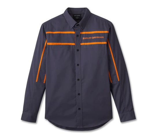Chemise à manches longues Race Stripes pour homme - 96564-24VM