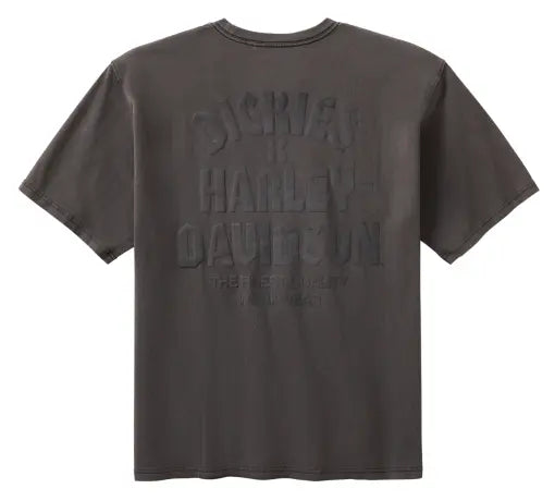 T-shirt Harley-Davidson x Dickies teint en pigment gris pour homme - 96570-25VM