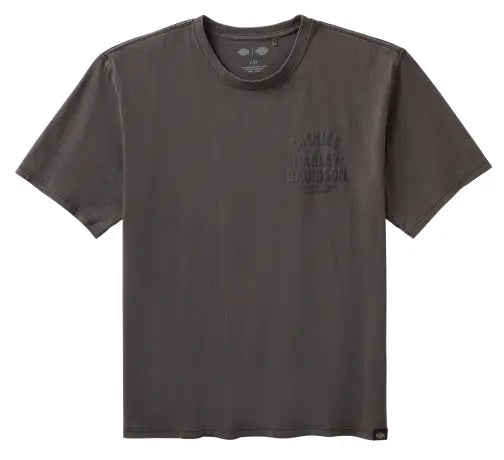 T-shirt Harley-Davidson x Dickies teint en pigment gris pour homme - 96570-25VM