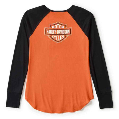 Haut raglan à manches longues et col arqué Essential pour femme - 96596-25VW