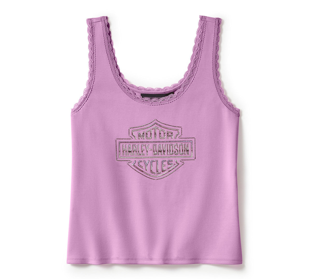 Débardeur essentiel pour femme avec bordure en dentelle et strass - 96600-25VW