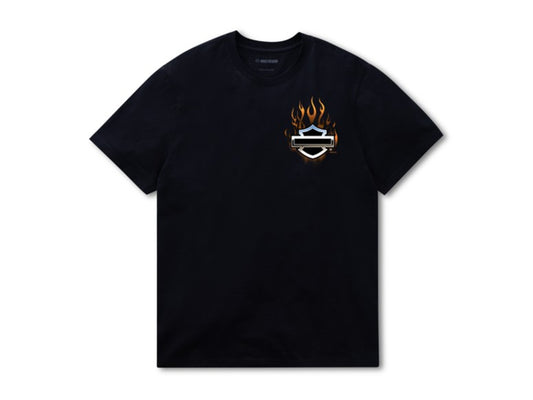 T-shirt « HD LFR Short Sleeve Chrome Sk**l Graphic Tee »  - 96657-25VM