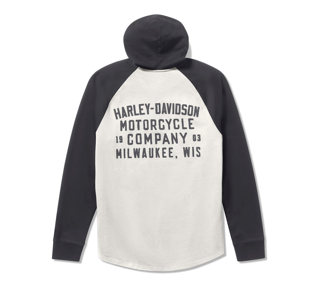 T-shirt Henley raglan à capuche pour homme HDMC - 96722-25VM