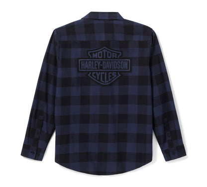 Chemise à manches longues en flanelle à carreaux pour homme - 96734-25VM