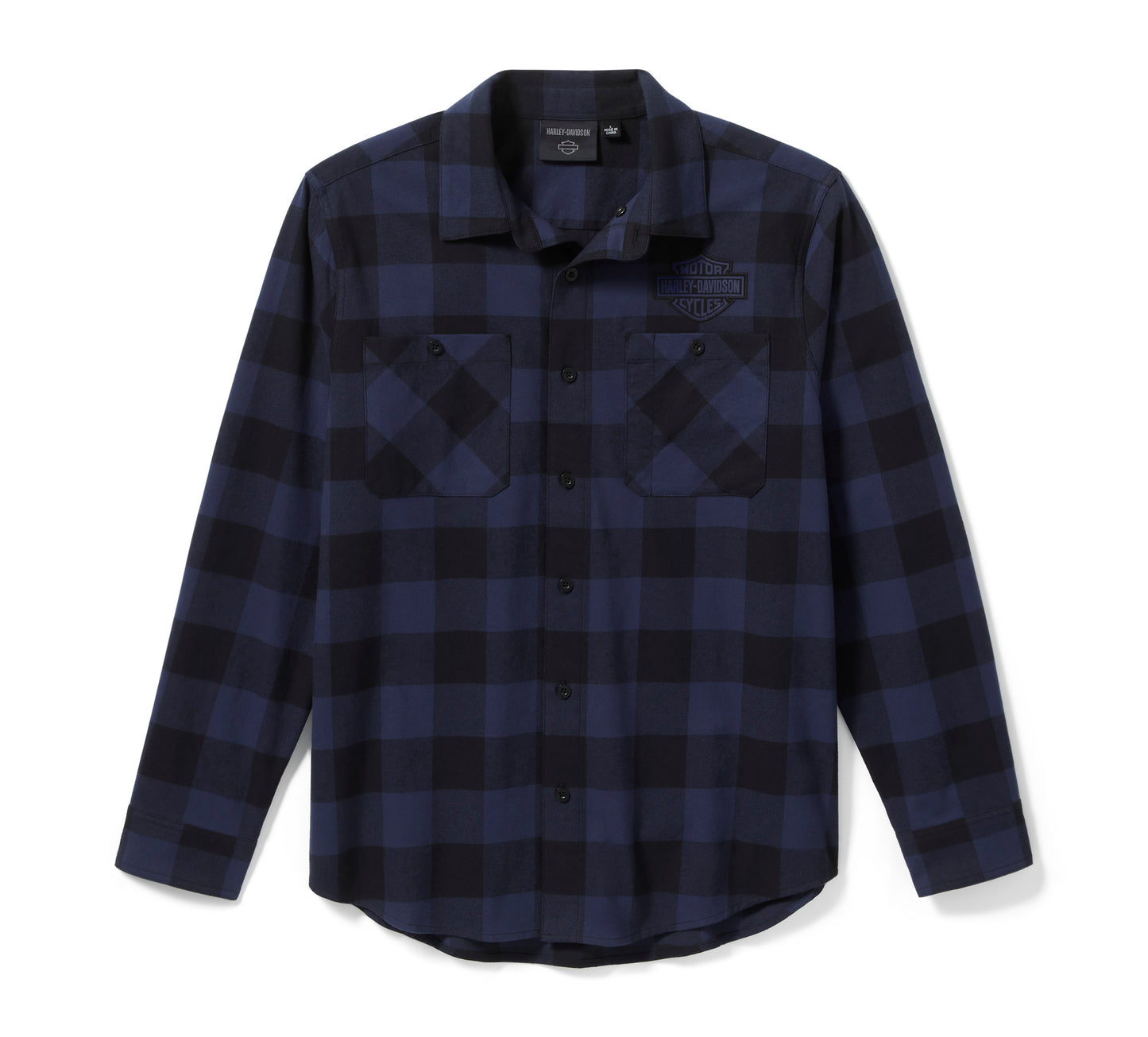 Chemise à manches longues en flanelle à carreaux pour homme - 96734-25VM