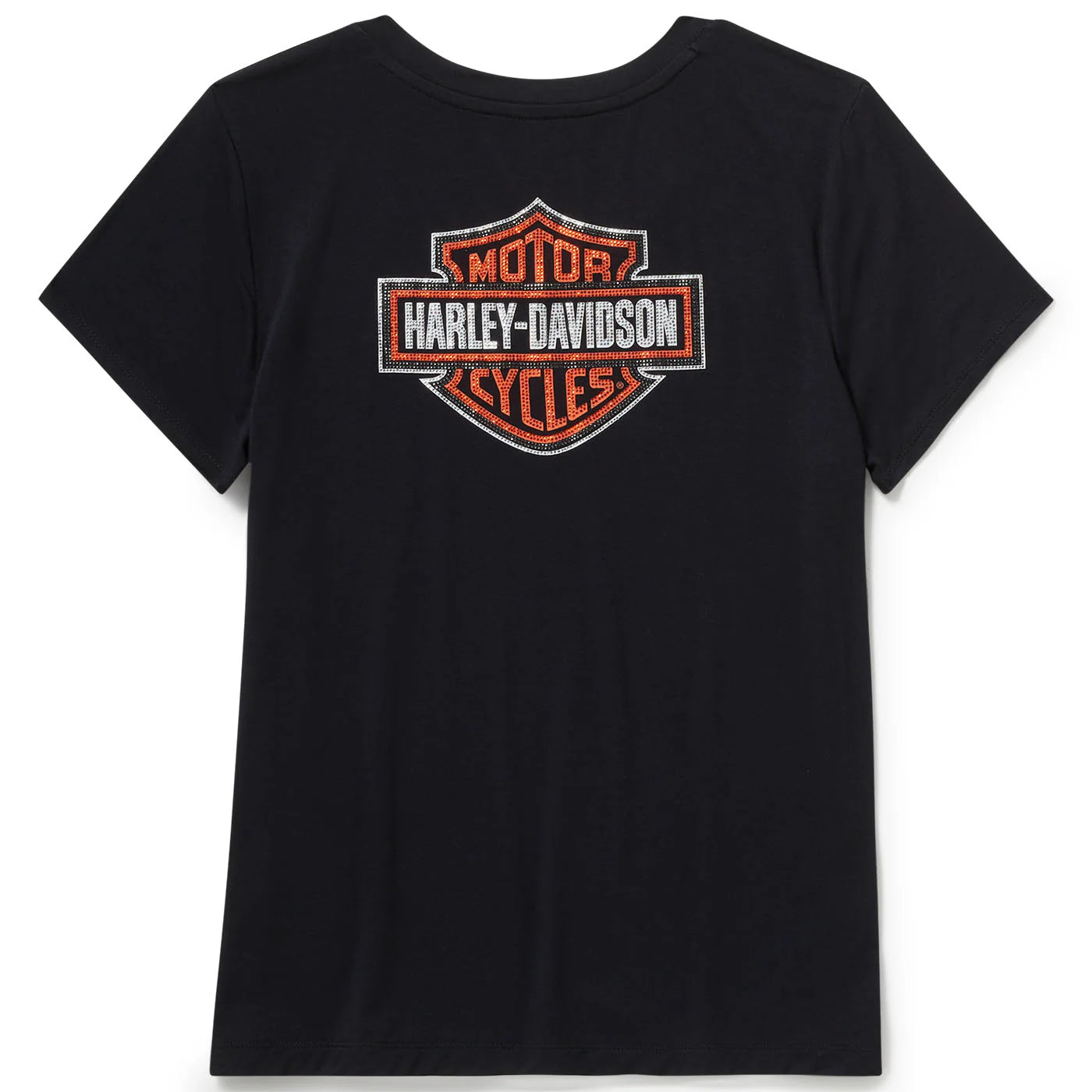 T-shirt à manches courtes et col en V orné du logo B&S pour femme - 96767-25VW