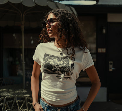 T-shirt photo d'archives pour femmes - 96768-25VW