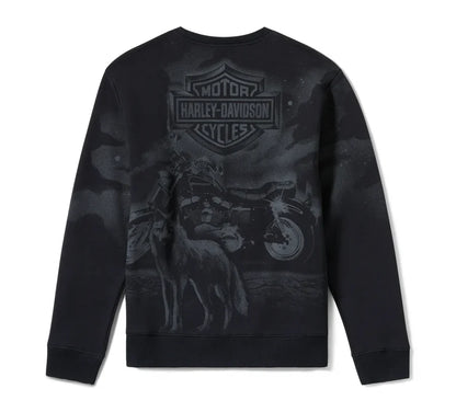 Sweat-shirt à col rond pour homme H-D® Lone Wolf Lowrider 96782-25VM
