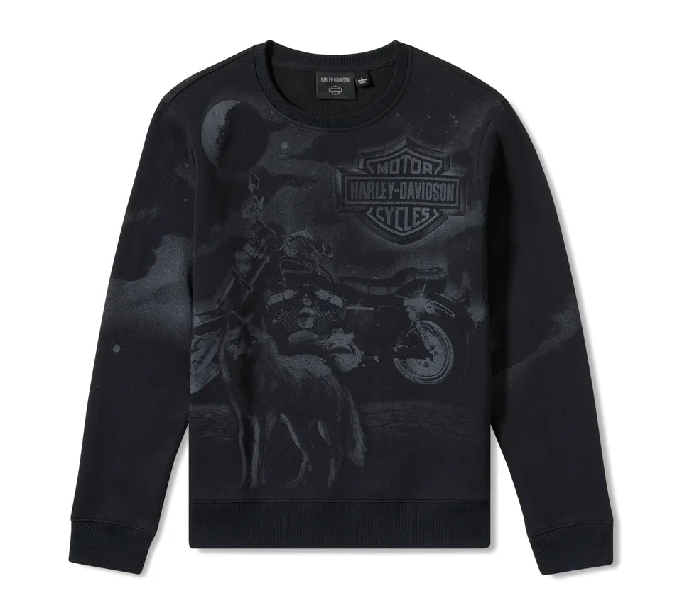 Sweat-shirt à col rond pour homme H-D® Lone Wolf Lowrider 96782-25VM