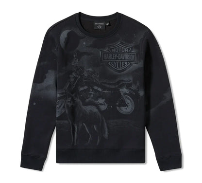 Sweat-shirt à col rond pour homme H-D® Lone Wolf Lowrider 96782-25VM