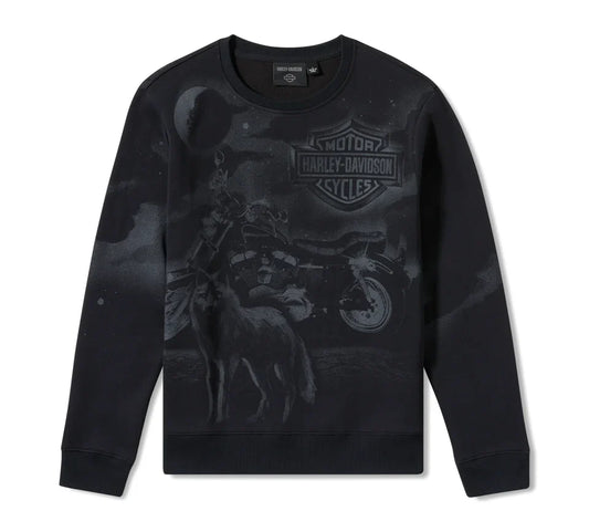 Sweat-shirt à col rond pour homme H-D® Lone Wolf Lowrider 96782-25VM