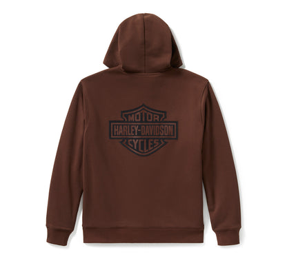 Sweat à capuche zippé doublé à carreaux pour homme - 96784-25VM