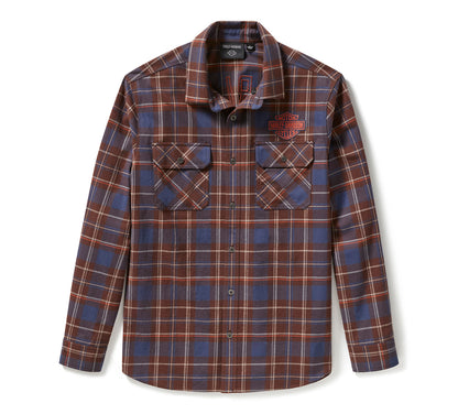 Chemise à carreaux pour homme, motif Racer Font - 96804-25VM
