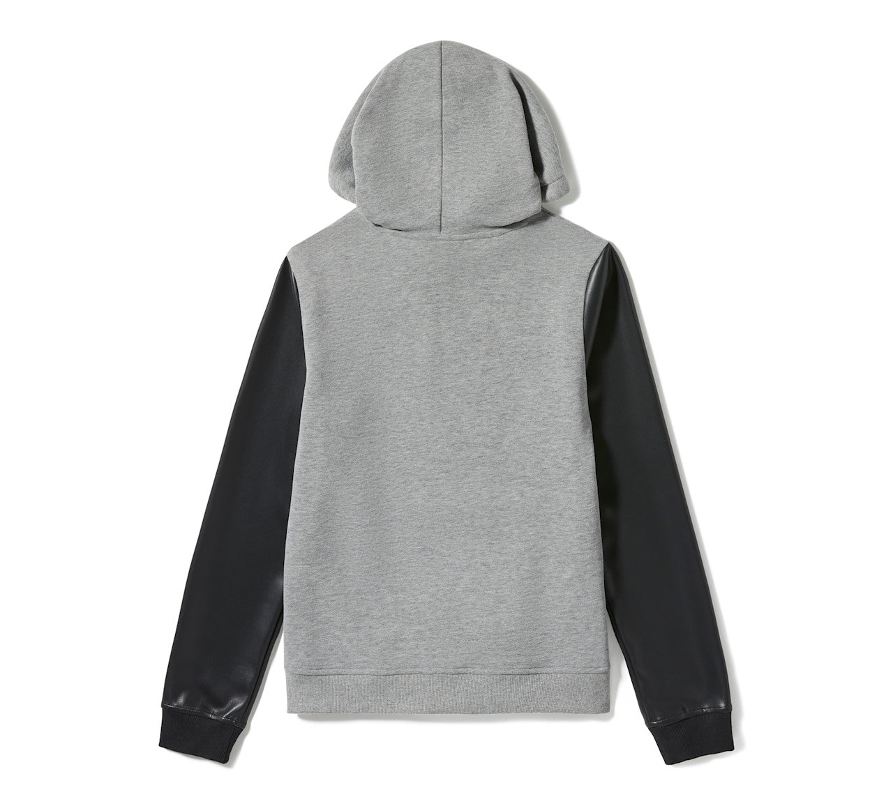 Sweat à capuche femme à manches en similicuir - 96818-25VW