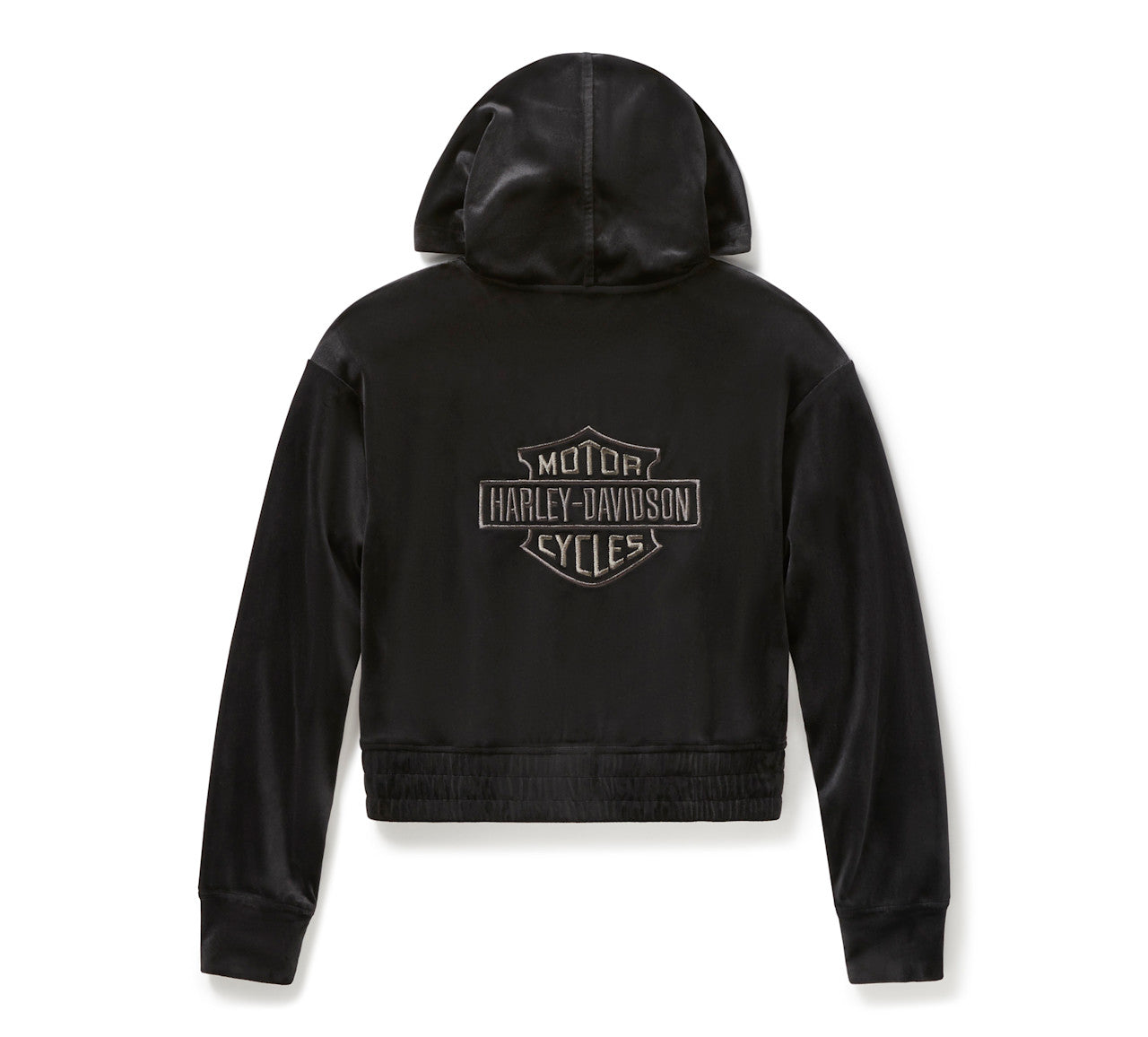 Sweat à capuche zippé en velours pour femme - 96819-25VW