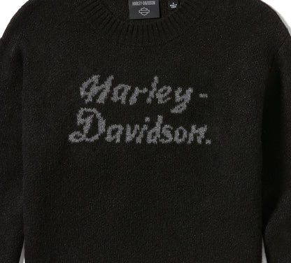 Pull en maille intarsia métallisée pour femme - 96829-25VW