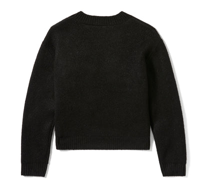Pull en maille intarsia métallisée pour femme - 96829-25VW