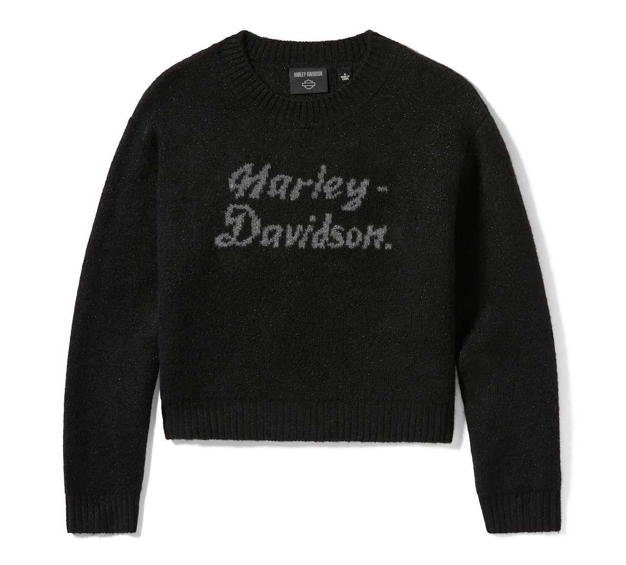 Pull en maille intarsia métallisée pour femme - 96829-25VW