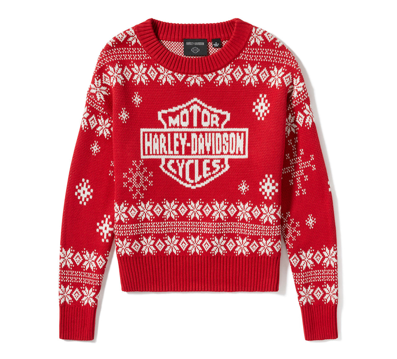 Pull de Noël Harley pour femme, rouge - 96831-25vw