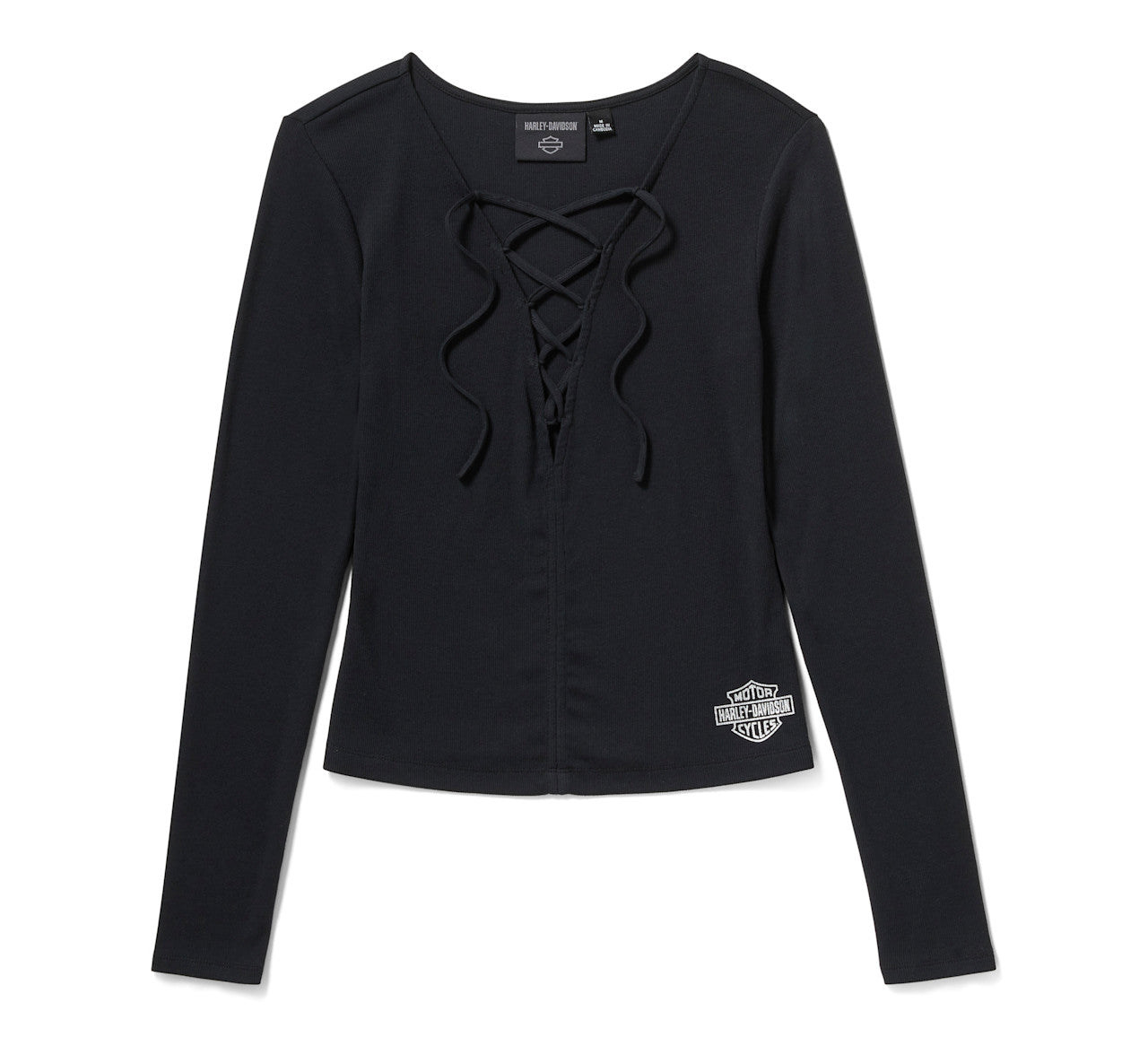 Haut à lacets à manches longues pour femme - 96839-25VW