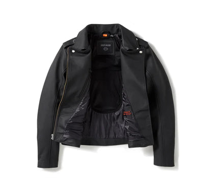 Veste de motard en cuir HD Rebel pour femme - 97013-25VW