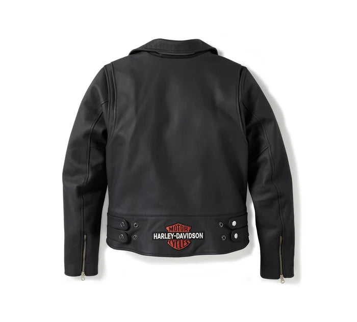 Veste de motard en cuir HD Rebel pour femme - 97013-25VW