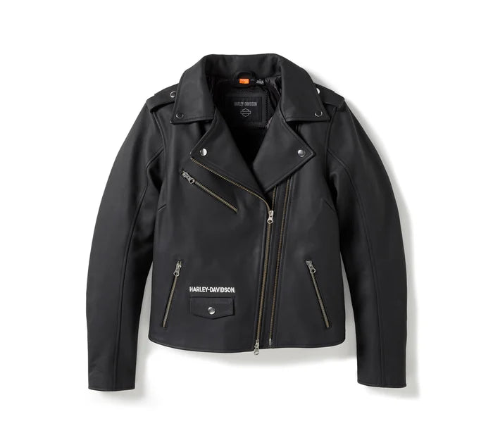 Veste de motard en cuir HD Rebel pour femme - 97013-25VW