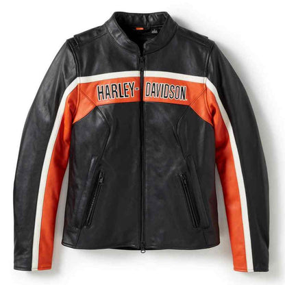 Veste de moto en cuir H-D® Trenton pour femme - 97016-25VW