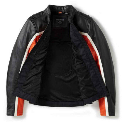 Veste de moto en cuir H-D® Trenton pour femme - 97016-25VW