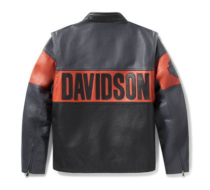 Veste en cuir convertible essentielle pour homme - 97017-25VM