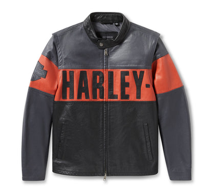 Veste en cuir convertible essentielle pour homme - 97017-25VM