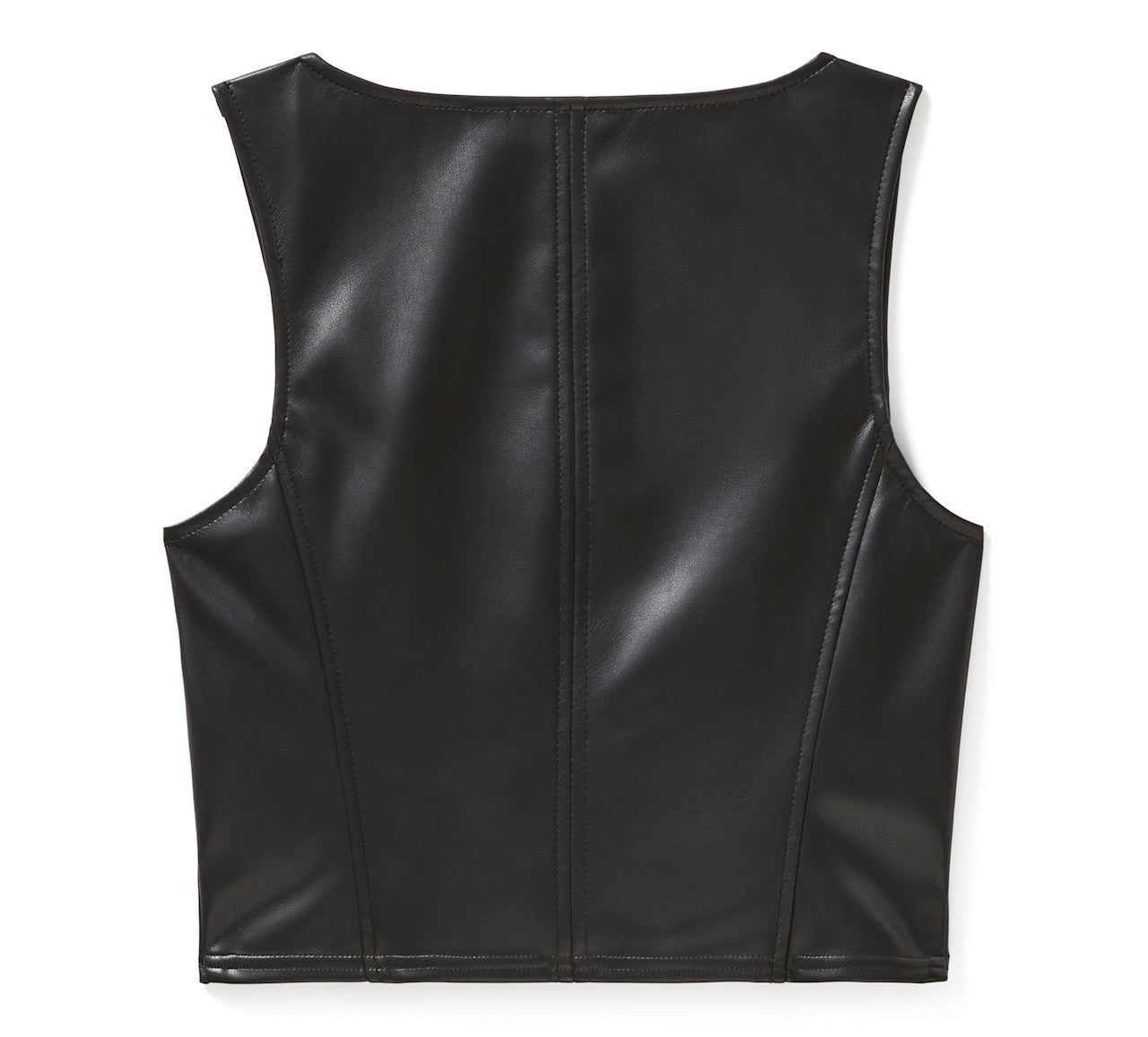 Bustier en similicuir à fermeture éclair pour femme - 97020-25VW